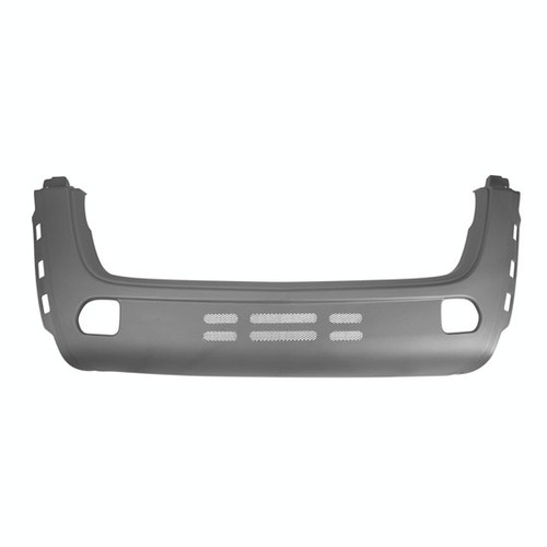 Gray Center Bumper 20.5 Inch W/ 2 Tow Hook Holes & No Fog Light Cutouts Fits International LT
