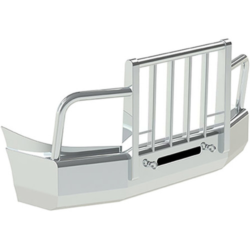 Herd Aluminum Aero 2 Post Grille Guard Bumper W/ Vertical Bars Fits International LoneStar