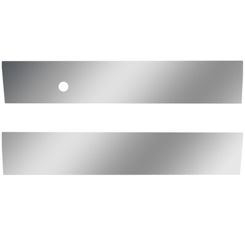 25.75 Inch Stainless Steel Angle-Under Cab Panels With O Lights By Roadworks Fits International 9900I/Ix