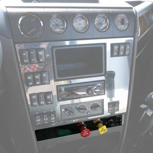 Stainless Steel Parking Brake Trim With O Trailer Valve For International Hx620