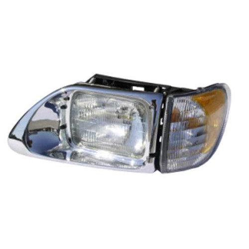 Bestfit Headlight Assembly With Chrome Bezel And Turn Signal For International 9100I, 9200I, 9400I