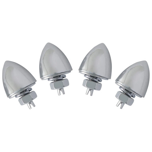 Chrome License Frame Bullet Nut Set Of 4