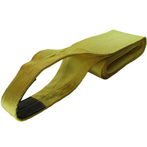 Single Ply Twisted Loop Tow Strap Webbing - 10 In X 20 Ft - 50000 Lb. Working Load Limit