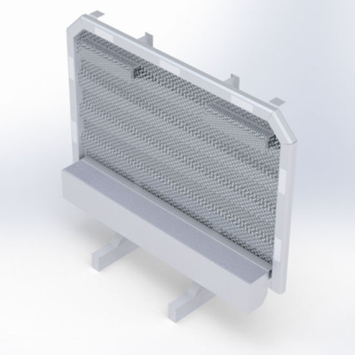 Diamond Thread Finish Aluminum Cab Rack W/ 2 Chain Hangers, Full Tray & Mounting Brackets, Diamond Thread Finish 80 X 68 Inch