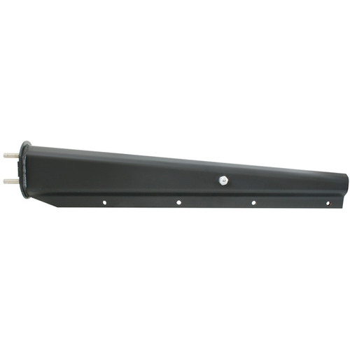 30 Inch Black Spring Loaded Straight Mud Flap Hanger W/ 2.5 Inch Bolt Pattern