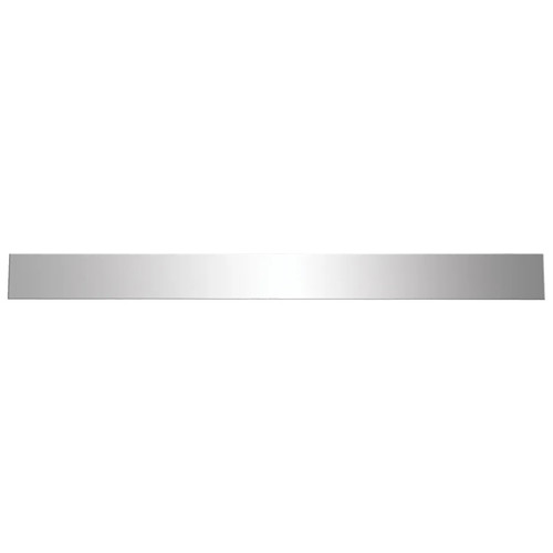 Mud Flap Top Plate Chrome W/ 4 Mounting Holes 18 X 2 Inch