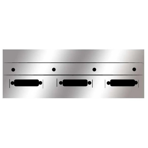 Stainless Steel Flap Light Bars W/ 3 Red Crew Light Holes & Hardware By Roadworks