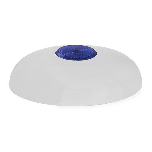 7 Inch 6.25 - Chrome Horn Cover With Center Blue Reflector