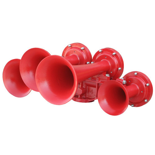 4 Trumpet Red Authentic Train Horn