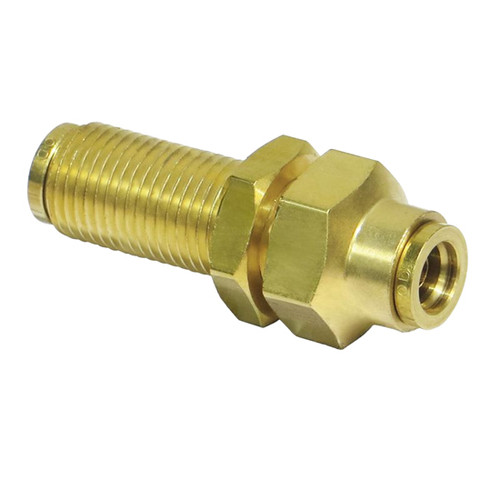 4 Inch 1/ Brass Plc Bulkhead Union