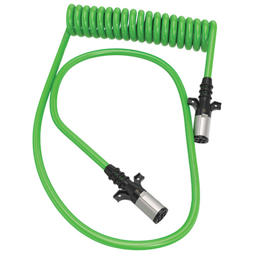 15 Feet 7-Way Green ABS Electric Cable Assembly W/ 12 & 72 inch Leads