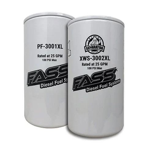 Drop- In Series Fuel System Filter Pack W/ 1 Extreme Water Separator Filters & 1 Particulate Filters