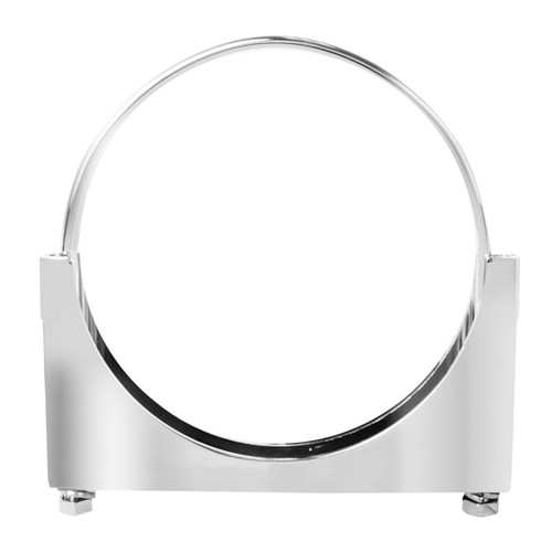 Chrome Exhaust Bracket 4 Inch W/ Flat U-Bolt