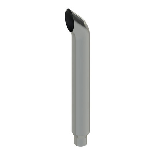 7-5 X 54 Inch West Coast Turn Exhaust Stack By Lincoln Chrome