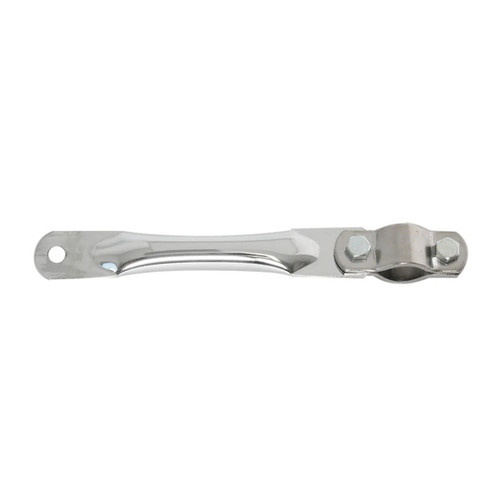4 Inch 4 3/ Chrome Mirror Mounting Bracket With 5/16 Inch Hole And Clamp
