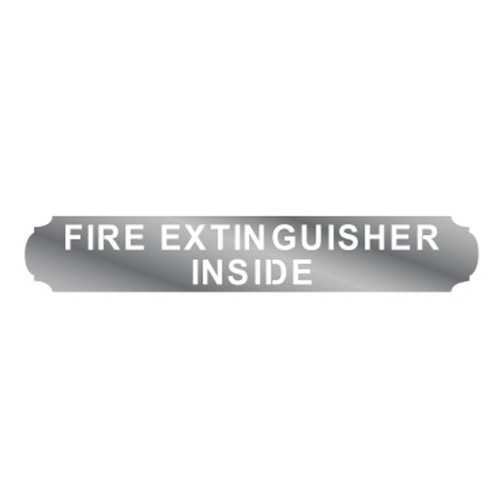 5 Inch Fire Extinguisher Inside Sign 12 X 2.