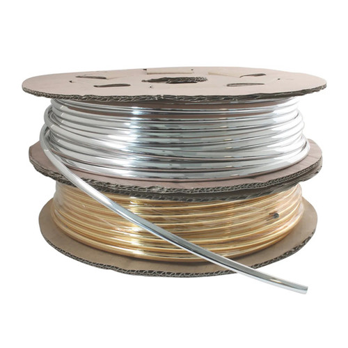 16Inch Chrome Door Edge Molding 5/ Thick - 150 Ft Roll