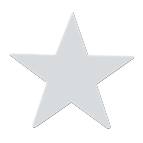 3 Inch Chrome Star Accent 3 Inch Tape Mount