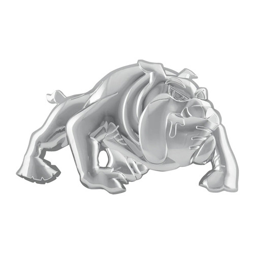 Chrome Plastic Bulldog Accent With Tape - Left Facing