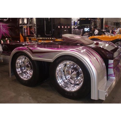 Paintable Fiberglass Road Rage Full Fender Set 38 Inch Drop W/ 5.5 Inch Sidewall