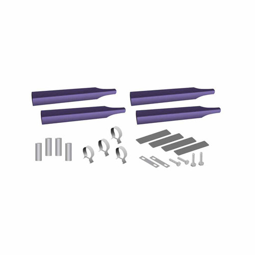 Single Axle Fender Mounting Kit- Purple Mirror Finish