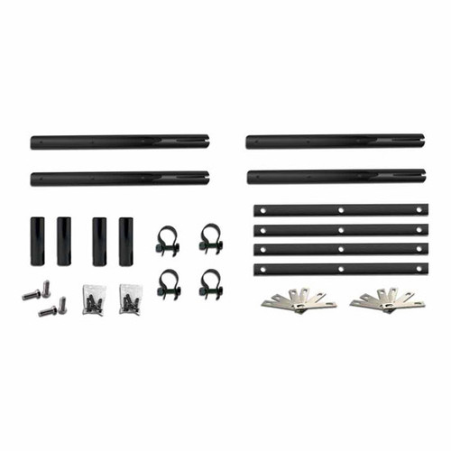 Black Steel Single Axle Fender Mounting Kit