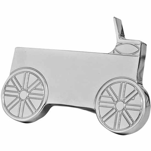 Chrome-Plated Aluminum Wagon Logo Shaped Knob
