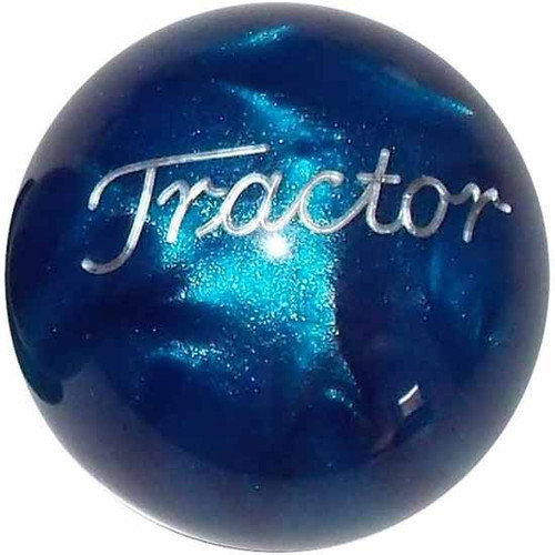 25 Inch 2.1 Pearl Blue Engraved Tractor Brake Knob For Threaded Dash Air Brake Valve