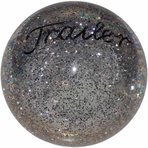 25 Inch 2.1 Clear Glitter Engraved Trailer Brake Knob For Threaded Dash Air Brake Valve