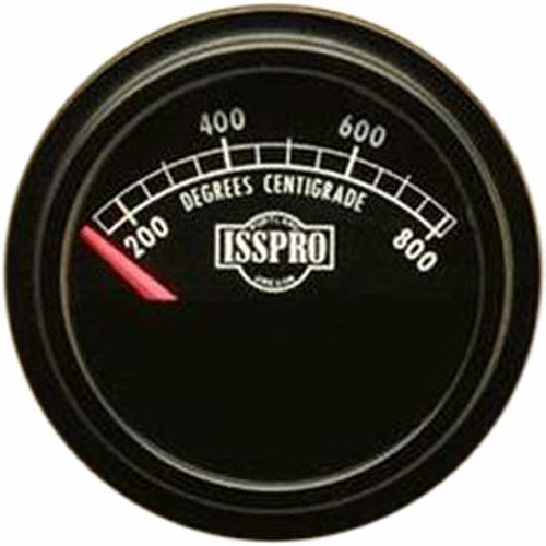 16 Inch 2-1/ Pyrometer 200-800F With Black Bezel, Black Face, Red Pointer