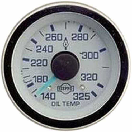 16 Inch Isspro 2-1/ Mechanical Water Temperature Gauge 140-352F With 144 Inch Capillary, White Face, Blue Pointer