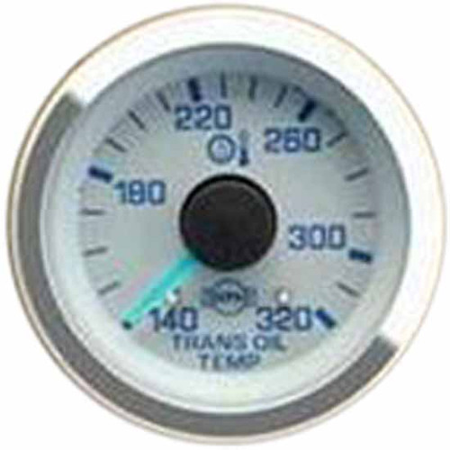 16 Inch Isspro 2-1/ Electric Transmission Oil Temperature Gauge Kit 140-320F With White Face, Blue Pointer, Chrome Bezel