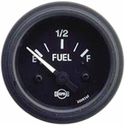 Isspro Fuel Level Gauge 0-30 Ohms With Negative Ground, Black Face, White Pointer, Black Bezel