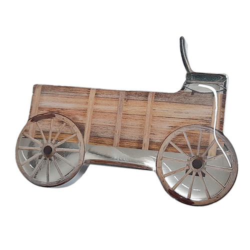 Wagon Shaped Knob Chrome Aluminum