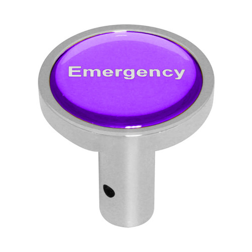 Emergency Long Pin Mount Air Valve Control Knob With Purple Sticker