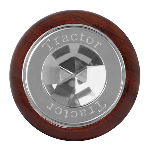 Wood Screw In Tractor Dash Knob With Clear Jewel