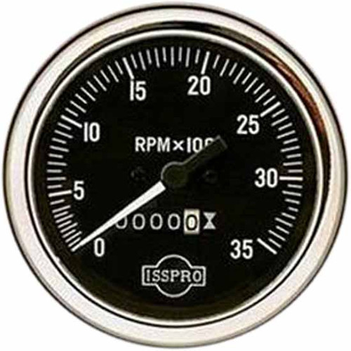75 Inch Isspro 3.3 Mechanical Tachometer Gauge 3500 Rpm With Hourmeter