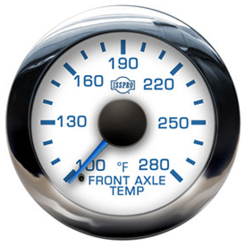 16 Inch Isspro Ev2 2-1/ Front Axle Temperature Gauge Kit 100-280F With Built In Warning Light