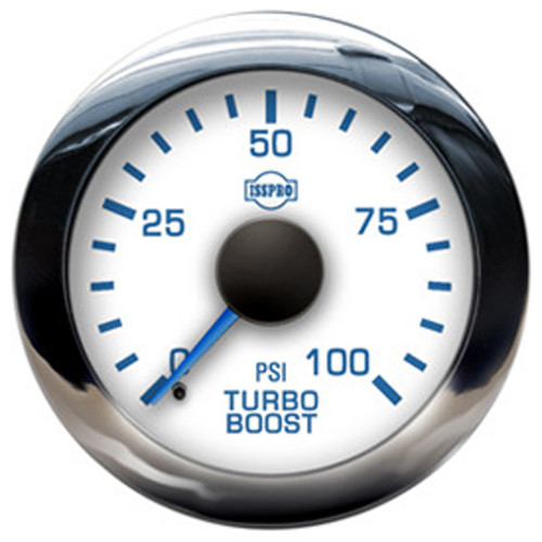 16 Inch Isspro Ev2 2-1/ Turbo Boost Gauge Kit 0-175 Psi With Built In Warning Light