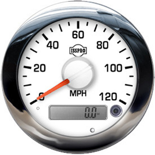 3 3/8 Inch Electric Speedometer Kit 0-120 MPH W/ Mounting Kit & 48 Inch Wire Harness