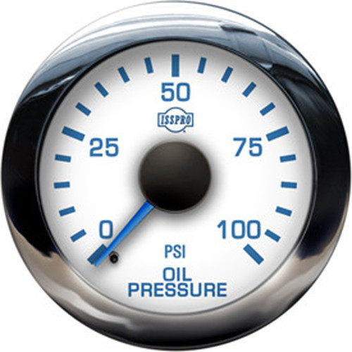 Mechanical Oil Pressure Gauge 0-100 PSI W/ Blue Backlight