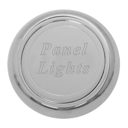 Stainless Steel Panel Light Script Plate For Dashboard Control Knob - Stick On