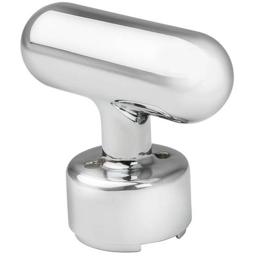Chrome T-Shaped Gearshift Knob With Top Adapter For 13/15/18 Speed Eaton-Fuller