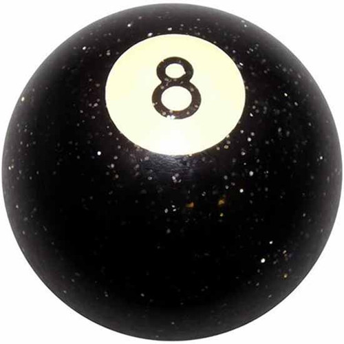 25 Inch 2. Black Glitter Billiard 8 Ball Brake Knob- Threaded