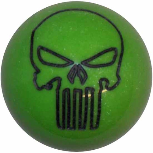 25 Inch 2.1 Punisher Skull Gotta Have It Green Brake Knob For Threaded Dash Air Brake Valve
