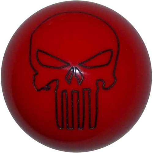 25 Inch 2.1 Punisher Skull Red Brake Knob- Threaded
