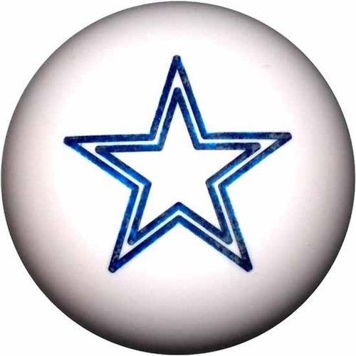 25 Inch 2.1 White Star Brake Knob For Threaded Dash Air Brake Valve