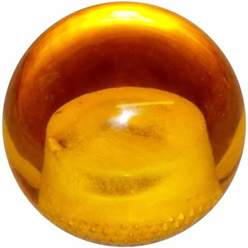 25 Inch 2.1 Transparent Amber Brake Knob For Threaded Dash Air Brake Valve