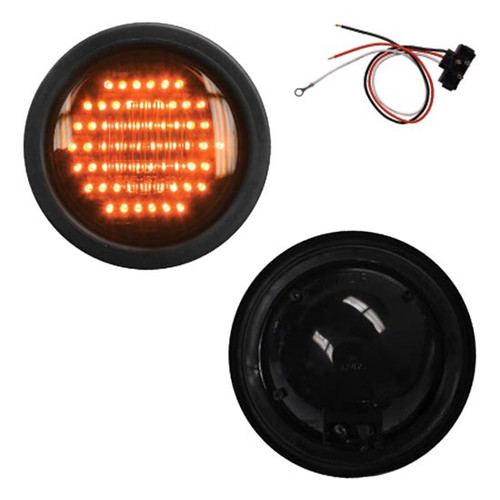 4 Inch 60 Diode Round Park / Front / Rear Turn Light Kit - Amber Led