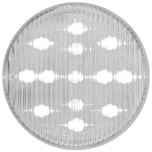 5 Inch 2. Round Fleet Marker Light - White Led / Clear Lens
